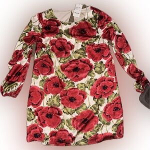 Flora Bea NYC - Boutique Ivory Rose Floral Print Dress